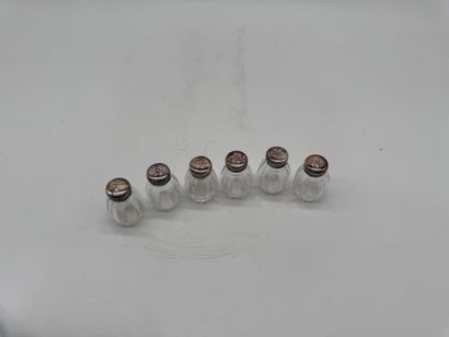 Christofle / Cardeilhac Box of six crystal...