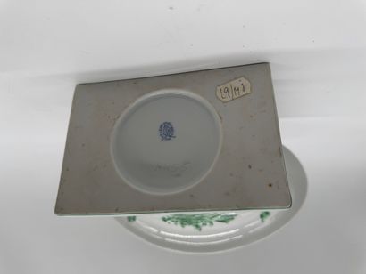 Set of two decorative ceramic and porcelain...