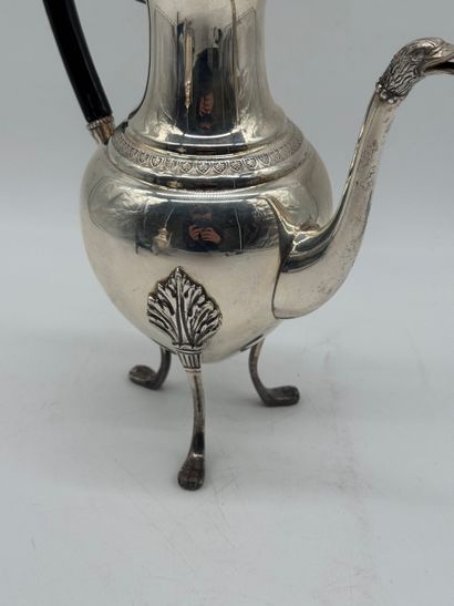 Neo-Empire 800 silver tripod coffee pot,...
