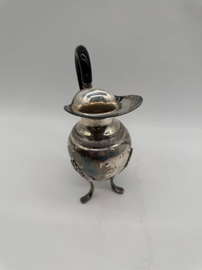 Empire-style 800 silver tripod milk jug,...