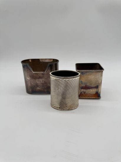 Set of three Italian silver pencil holders...