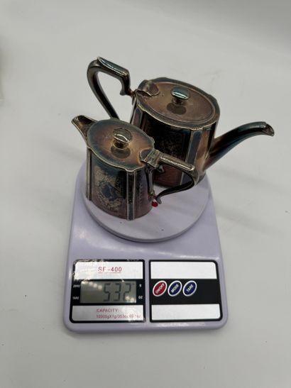 Collis & Co Birmingham Pair of silver-plated...