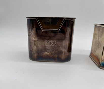 Set of three Italian silver pencil holders...