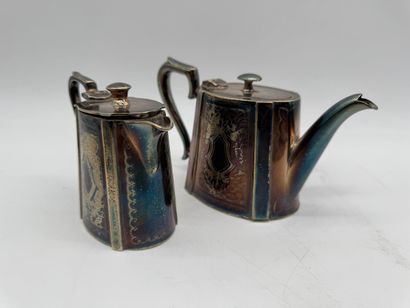 Collis & Co Birmingham Pair of silver-plated...