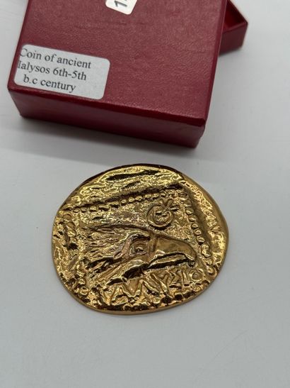 Reproduction of an ancient Greek coin from...