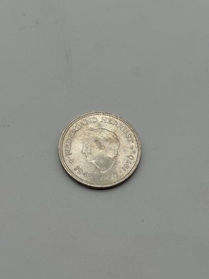 Netherlands Juliana 10 Gulden commemorative...