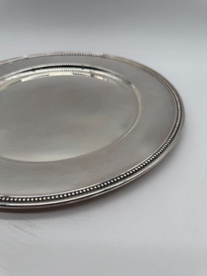 Louis XVI style 800 silver presentation dish...