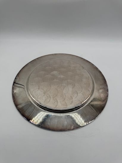 Louis XVI style 800 silver presentation dish...
