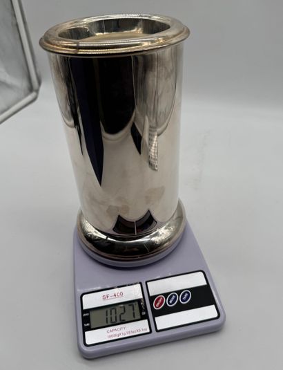 Isothermal bottle holder in silver 800, circa...