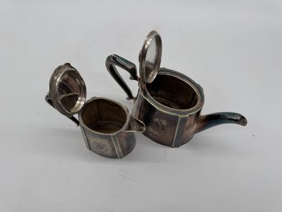 Collis & Co Birmingham Pair of silver-plated...