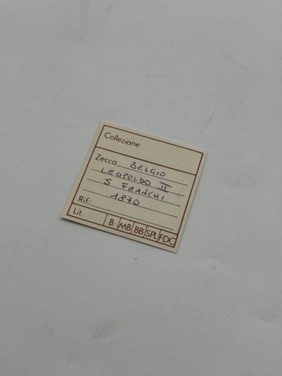 Belgium Leopold II 5 Francs 1870
Belgian...