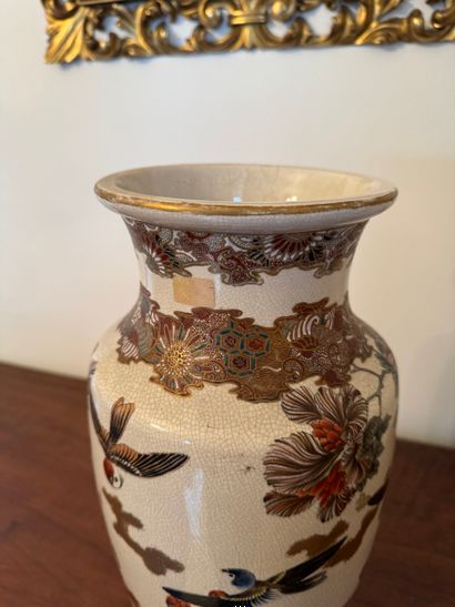 Japanese Satsuma vase, Umeda workshop, Meiji...