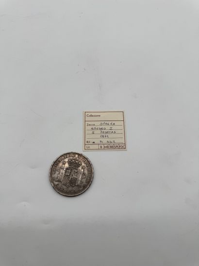 Spain 5 Pesetas 1871 Amadeo I
Spanish 5 peseta...
