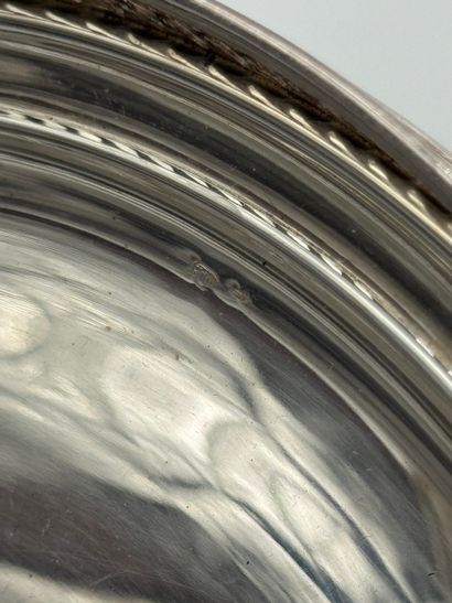 800 silver two-tier dumb waiter, circa 1950-1970
Solid...
