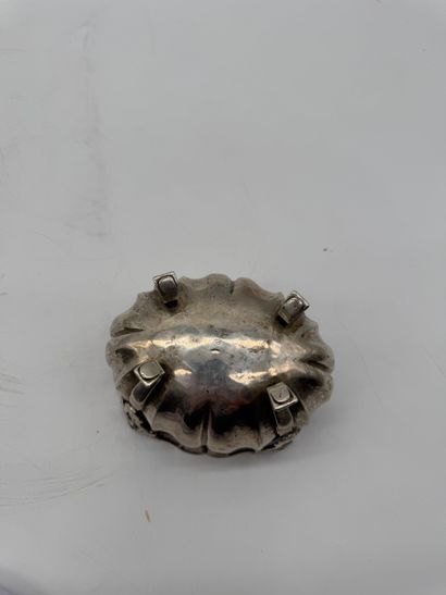 Rococo-style 800 silver finger bowl circa...