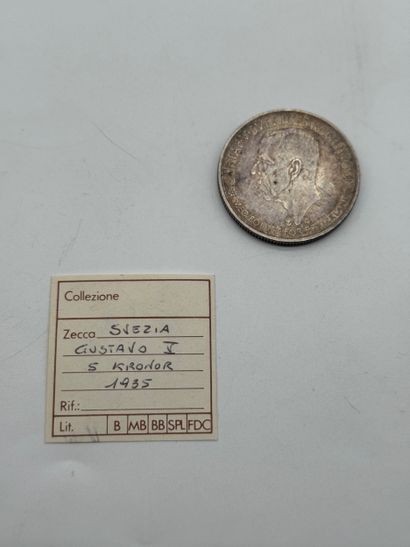 Sweden 5 kronor 1935 Gustave V
Swedish 5...