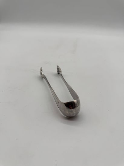 800 silver sugar tongs with claw decoration,...