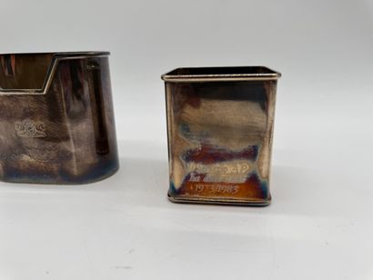 Set of three Italian silver pencil holders...