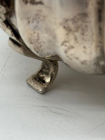 Rococo-style 800 silver finger bowl circa...