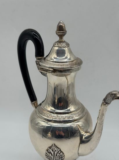 Neo-Empire 800 silver tripod coffee pot,...