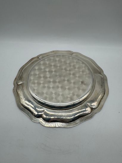 Louis XV style 800 silver circular serving...