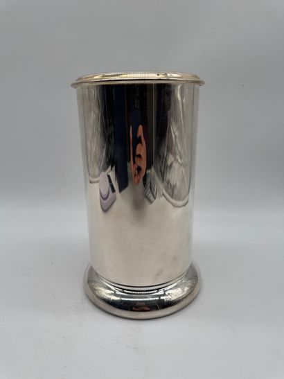 Isothermal bottle holder in silver 800, circa...