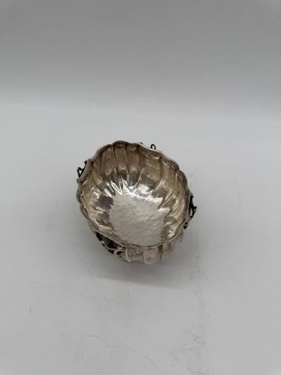 Rococo-style 800 silver finger bowl circa...
