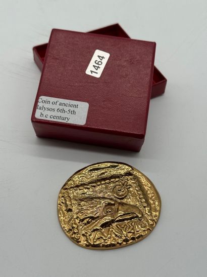 Reproduction of an ancient Greek coin from...