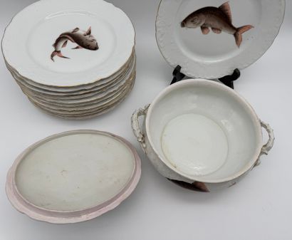 Porcelain fish service
White porcelain with...