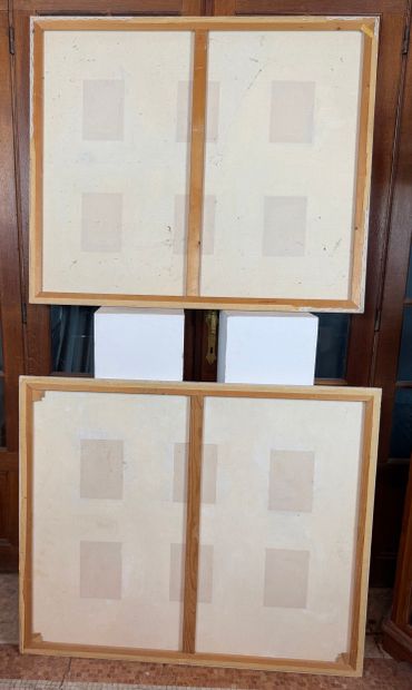 Pair of contemporary abstract compositions
Pair...