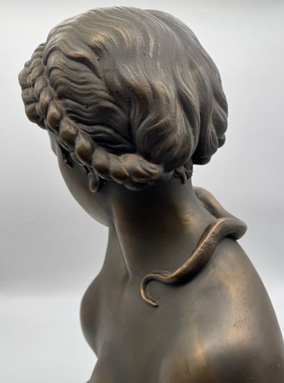 Edouard Fiers (1822-1894) - Female bust with...