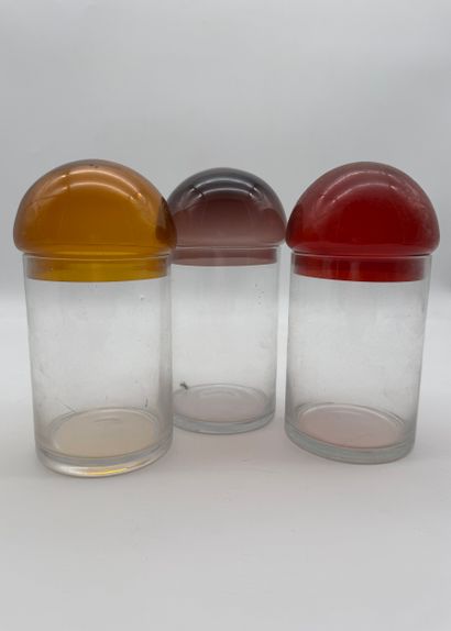 Set of 3 glass storage jars - Vintage style
Set...