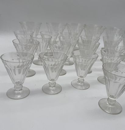 Set of mismatched crystal glasses
Set of...