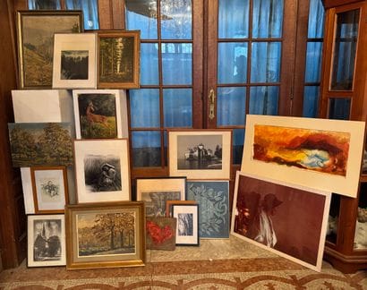 Lot of approx. 18 frames 
Set of frames with...