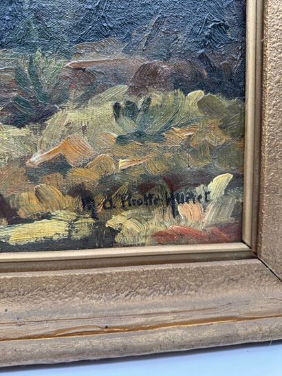 M.A. Pirotte-Hurlet (20th century) Landscape,...