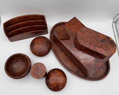 Art Deco desk set - 10 pieces
Wooden set...