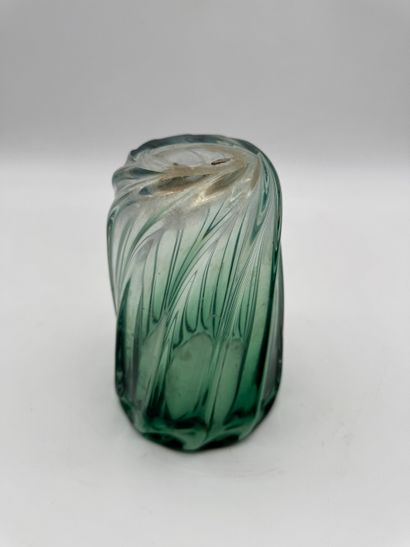 Green crystal vase - in the taste of Val...