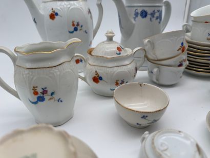 Mismatched set of porcelain tea and coffee...