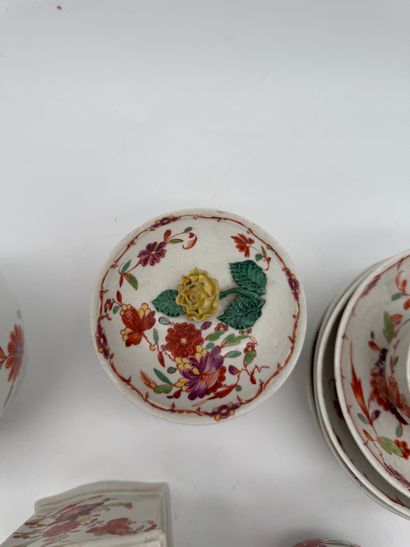 Porcelain tea set with floral design
Porcelain...