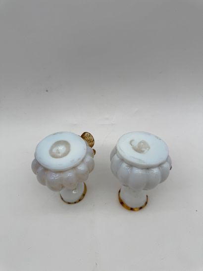 Pair of opaline glass candlesticks
Pair of...