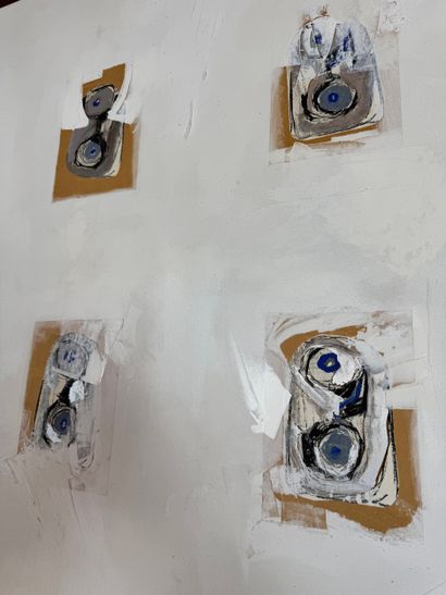 Pair of contemporary abstract compositions
Pair...