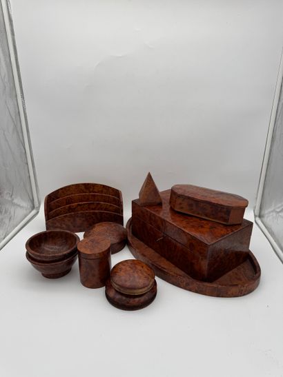 Art Deco desk set - 10 pieces
Wooden set...