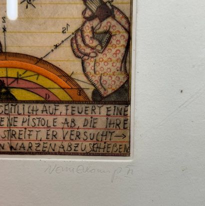 Johannes Vennekamp (né en 1935) Scène érotique
Lithographie...