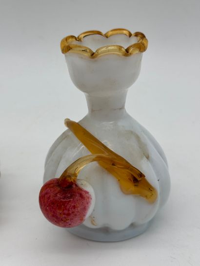 Pair of opaline glass candlesticks
Pair of...