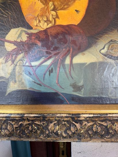 F. Leclerc Nature morte au homard
Huile sur...