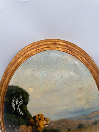 Oil on curved wood - Lions in the savannah
Painting...
