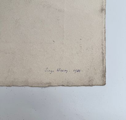 Serge Waem (20th century) Compositions organiques...