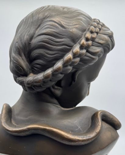 Edouard Fiers (1822-1894) - Female bust with...