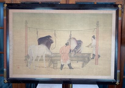 Dans le goût de Ren Renfa (1254 1327) Chevaux...