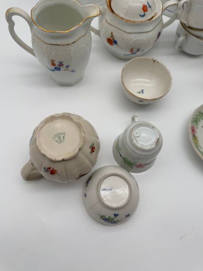 Mismatched set of porcelain tea and coffee...